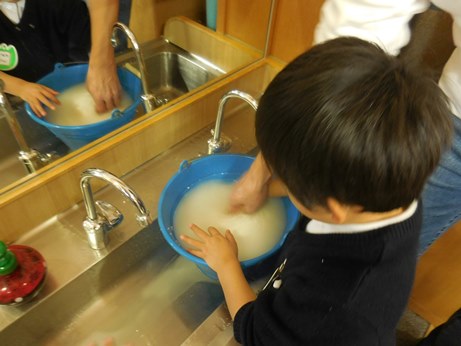 明日はおもちつきです！