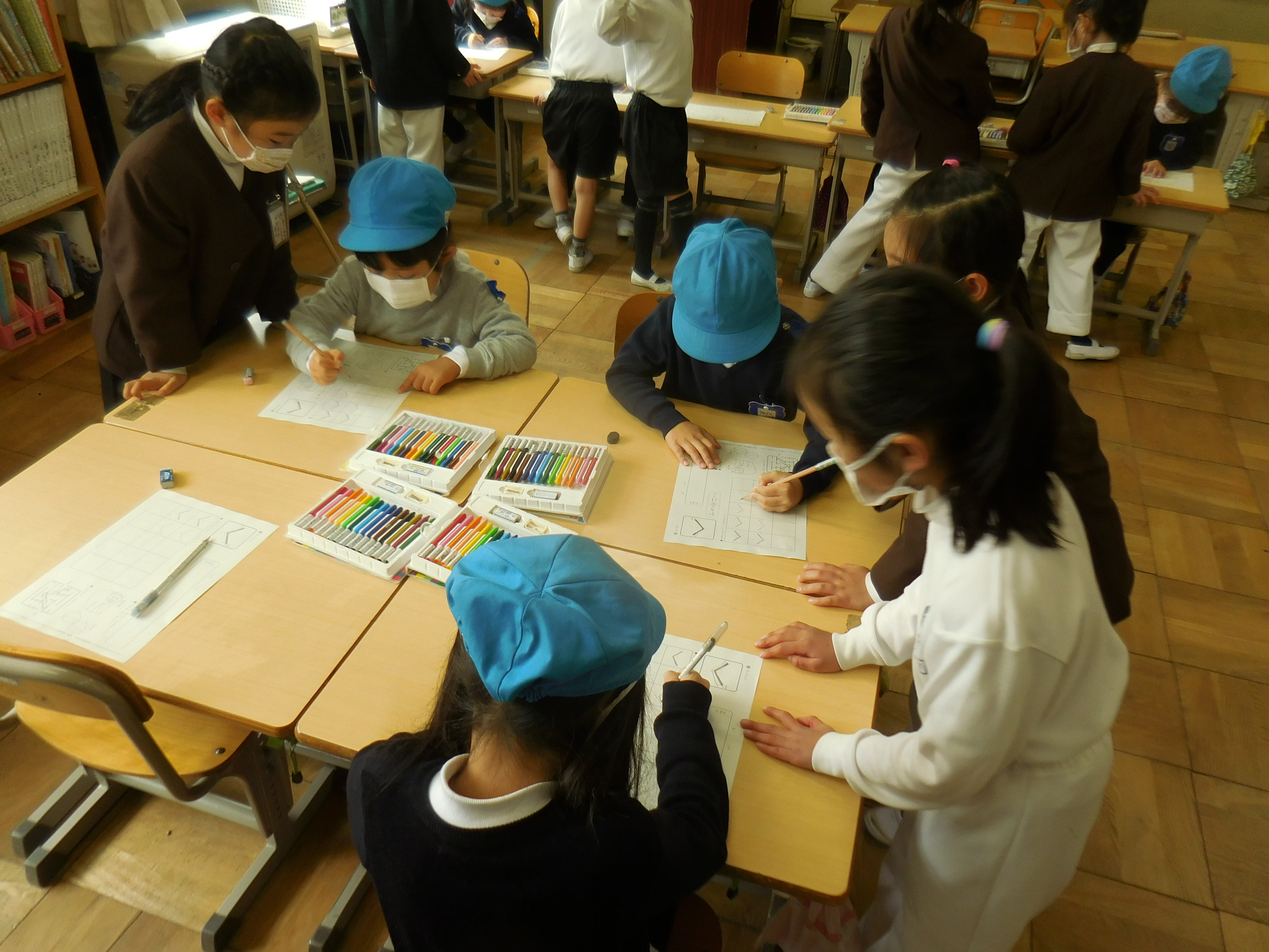 根石小学校との交流会がありました☆（年長）