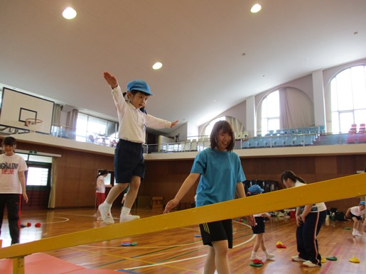 あやめ組・すずらん組の運動遊びがありました☆