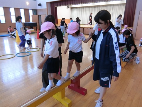 れんげ組の運動遊びがありました☆:画像２