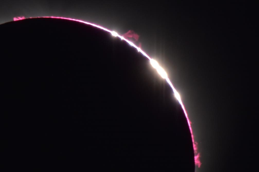 皆既日食（アメリカ）観測に成功