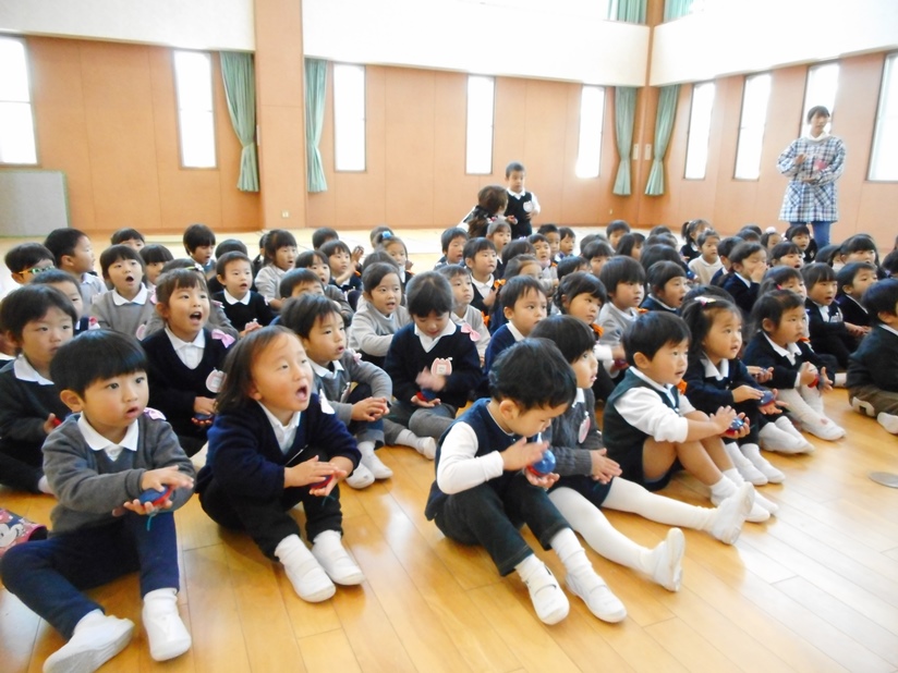 器楽遊びをしました♪年少・年中