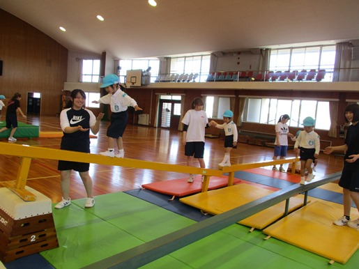 運動遊びをしました☆～あじさい組～