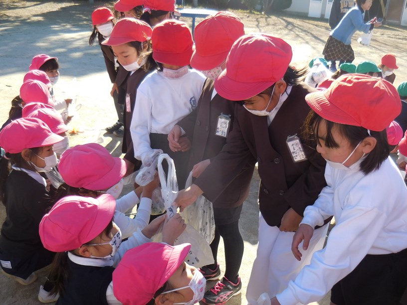 根石小１年生との交流会がありました☆年長☆:画像３