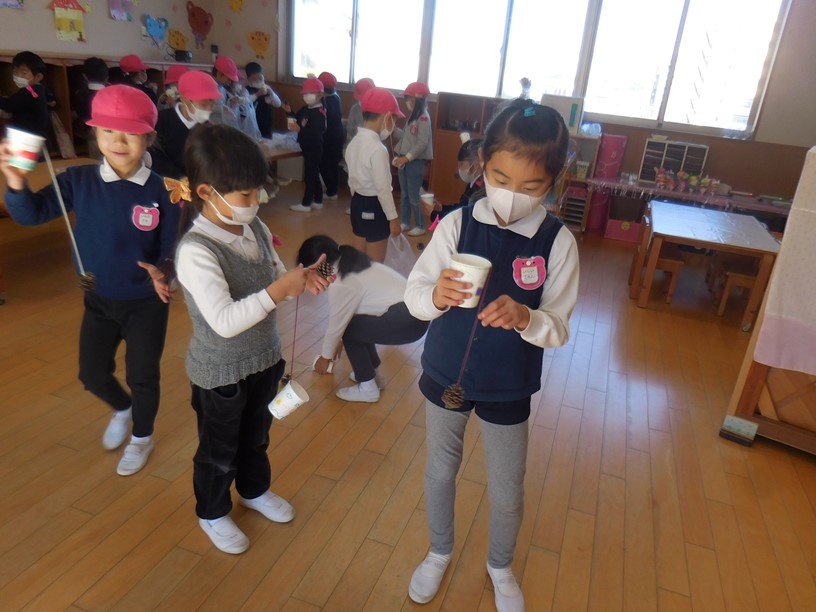 根石小１年生との交流会がありました☆年長☆:画像４