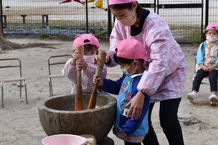 もちつきをしました☆:画像１