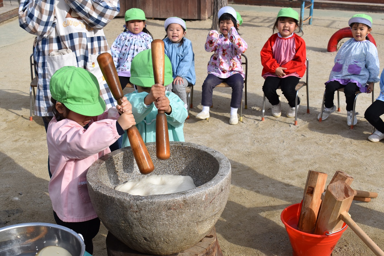 もちつきをしました♪:画像３