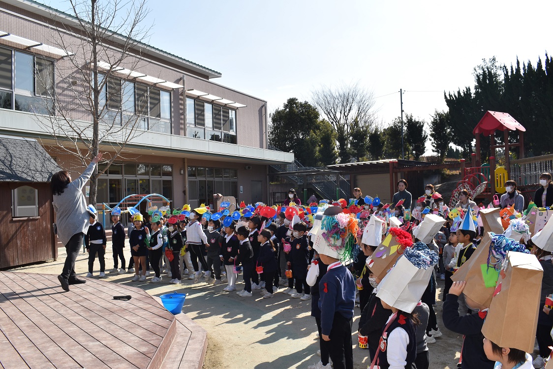 豆まきをしました★～鬼が来た！！～