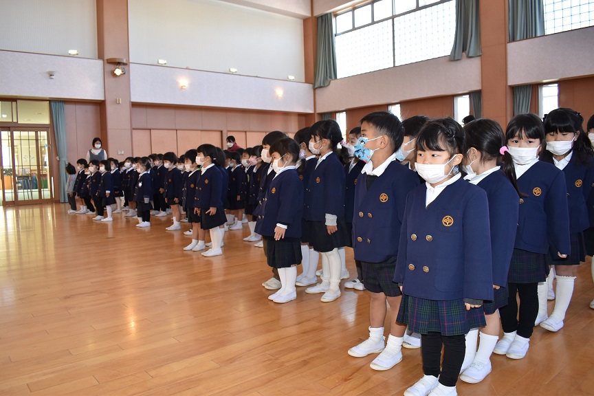 二学期の終業式が行われました（もも組・年少・年中）:画像４