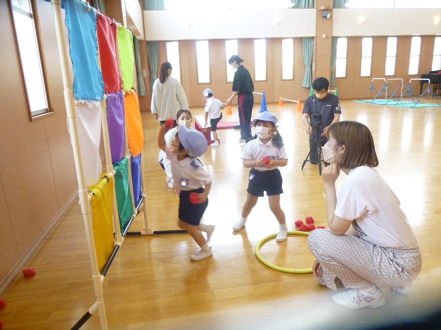 初めての運動遊びがありました！～すみれ組～