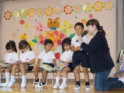 ９月生まれの誕生会♪