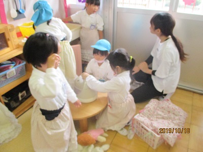 第二早蕨幼稚園のお友達が来たよ☆（年中）:画像２