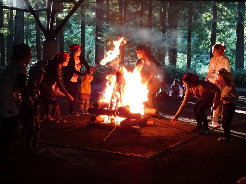 お泊り保育　その４～キャンプファイヤー～★年長　2020.7.31