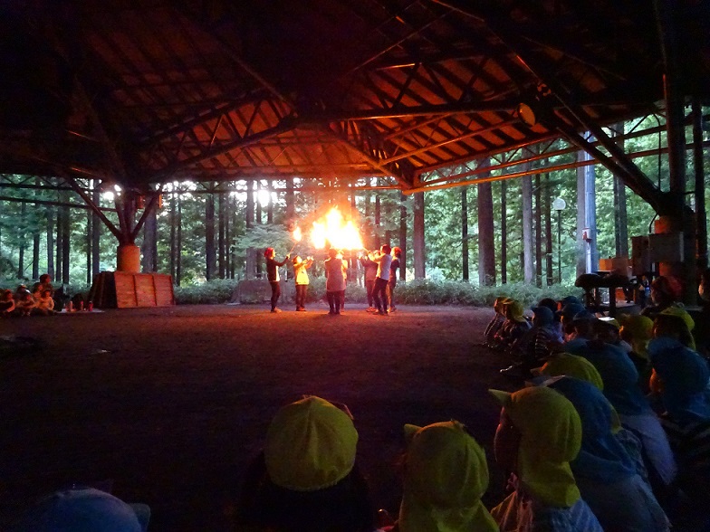 お泊り保育　その５～キャンプファイヤー～★年長　2020.7.31