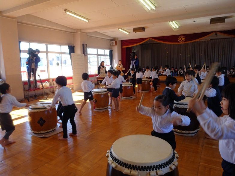和太鼓をしたよ★年長