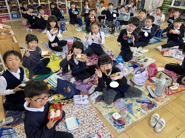 最後のお弁当♡　年長
