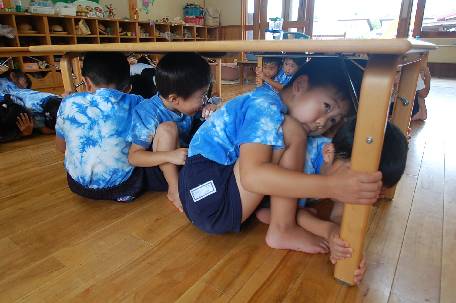 第二回避難訓練（地震・火災）