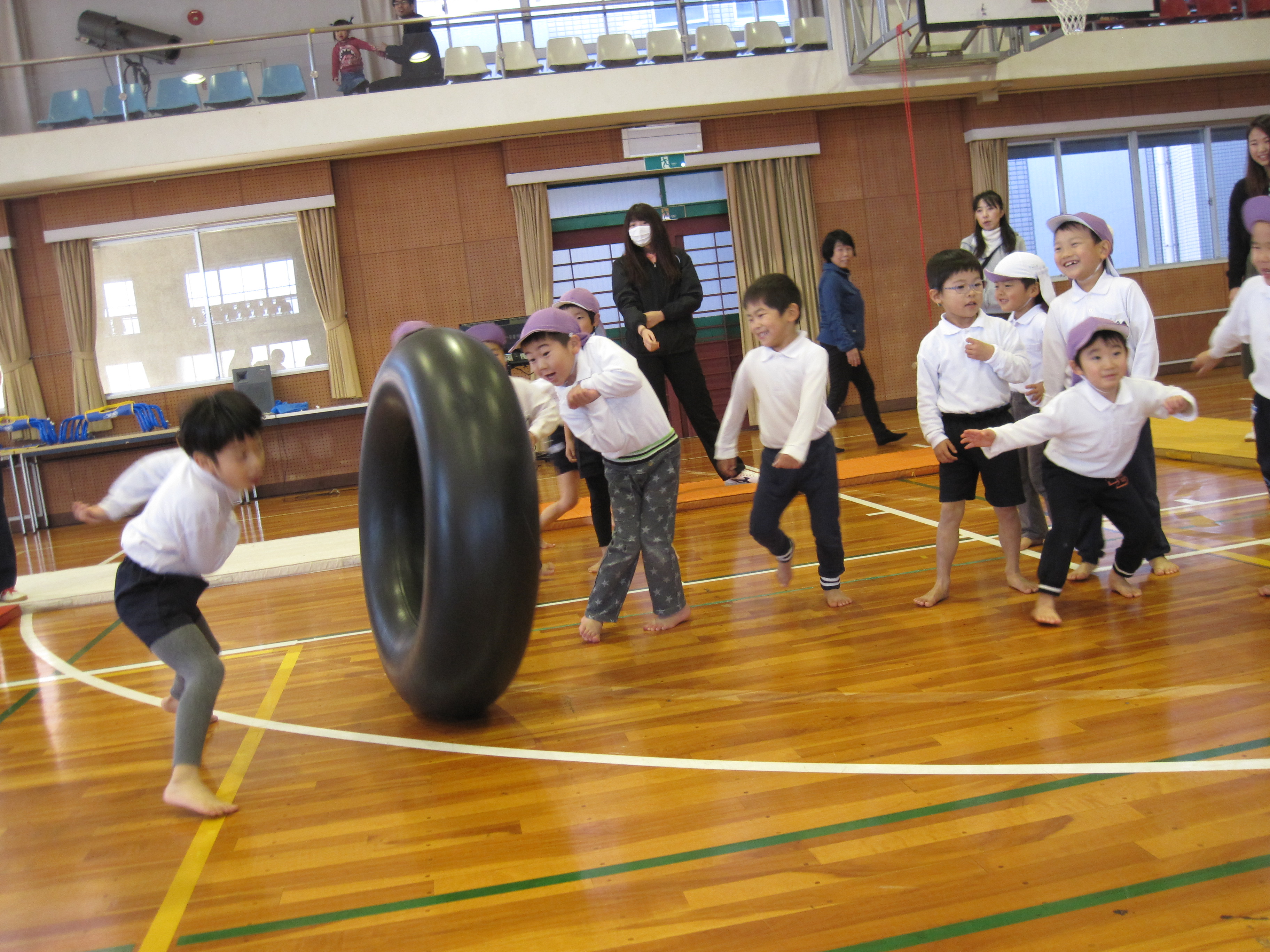 運動遊び二回目★楽しかったね～！！年長:画像４