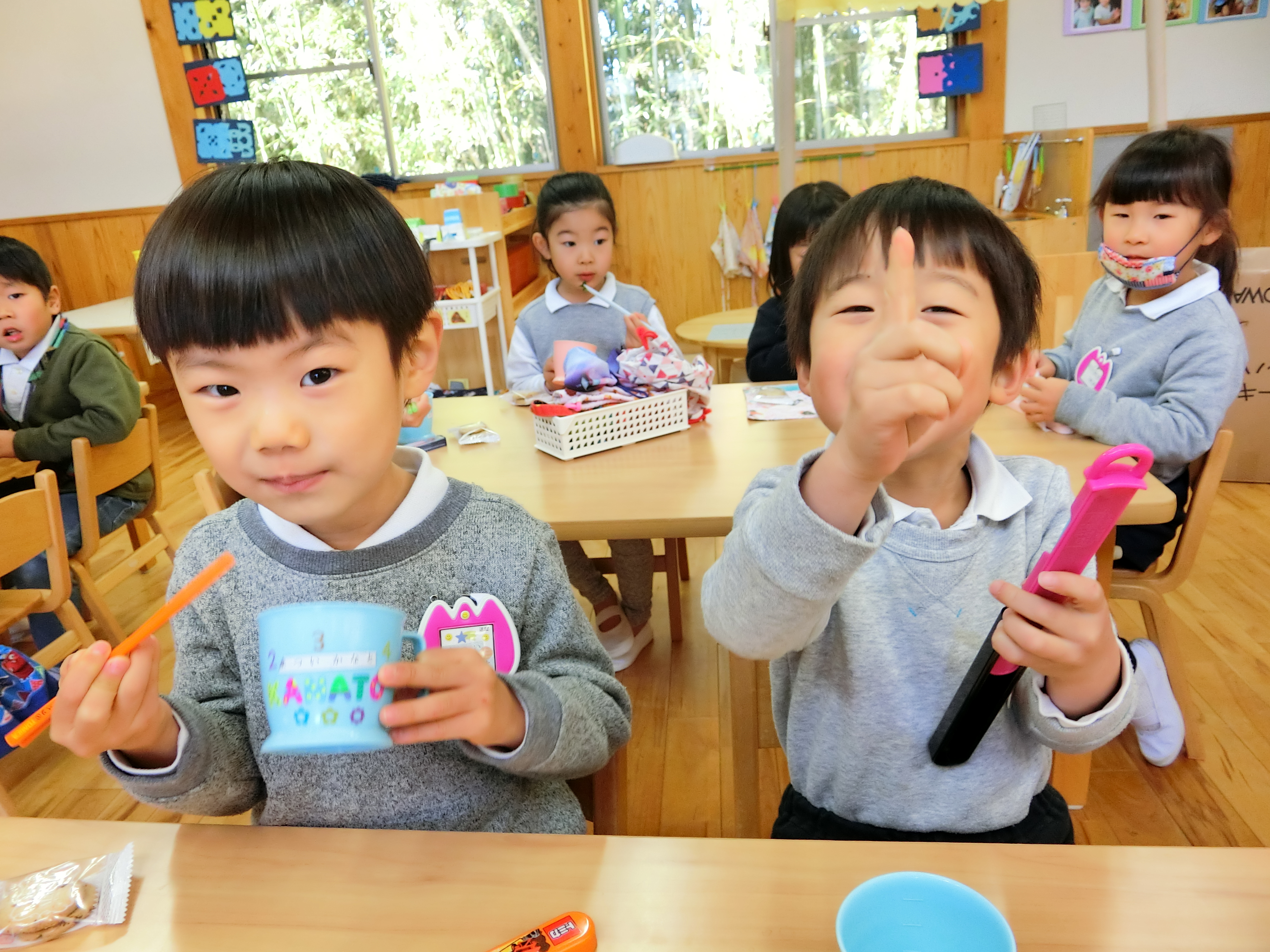 カブと大根の葉を食べたよ☆年中:画像３