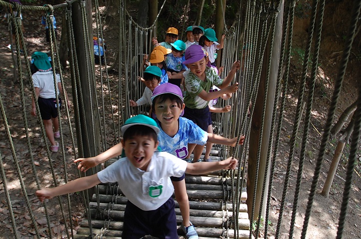 ☆年長☆　アスレチックの森に行ったよ♪