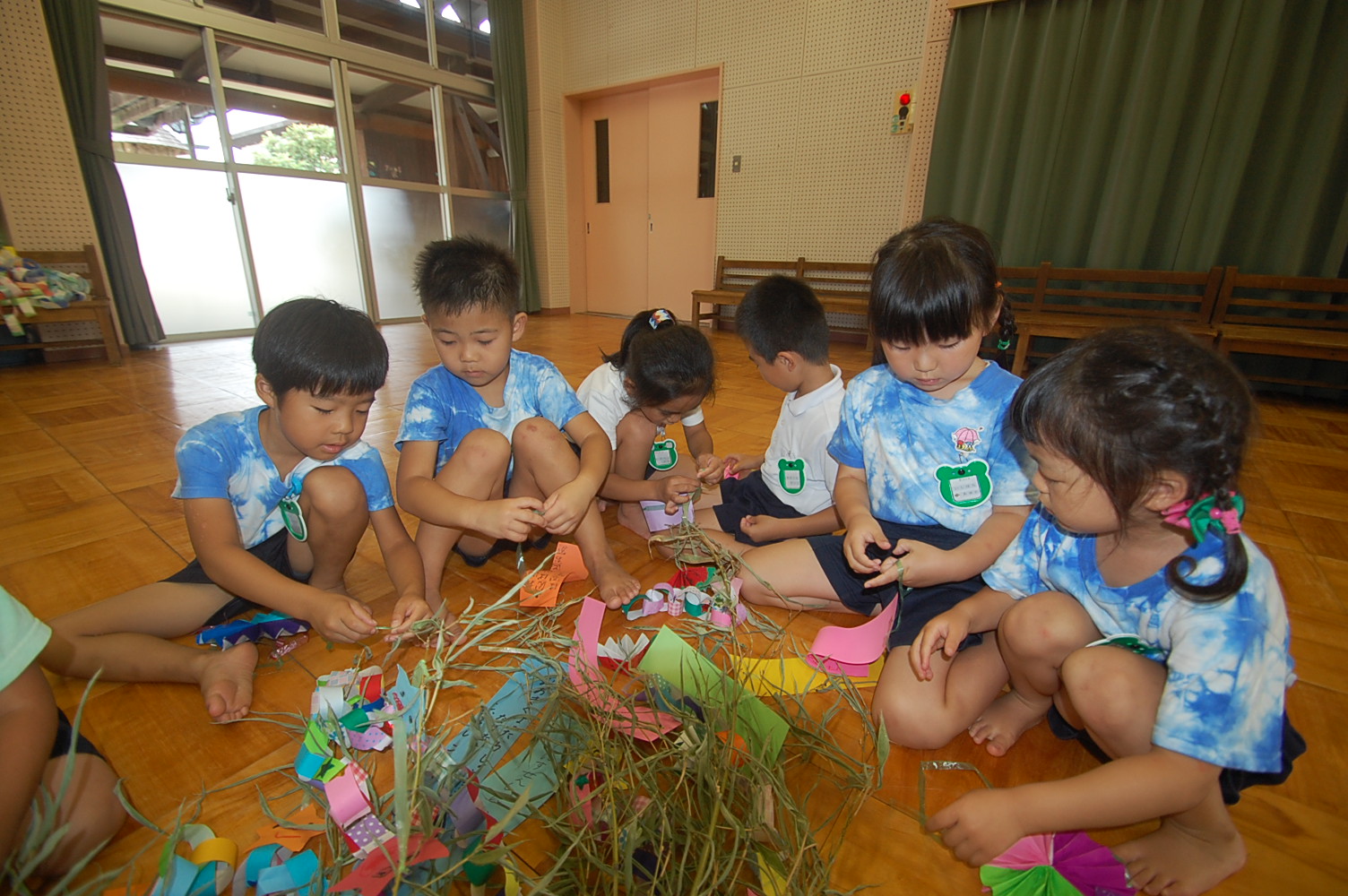 ☆年長☆七夕飾りを飾ったよ！