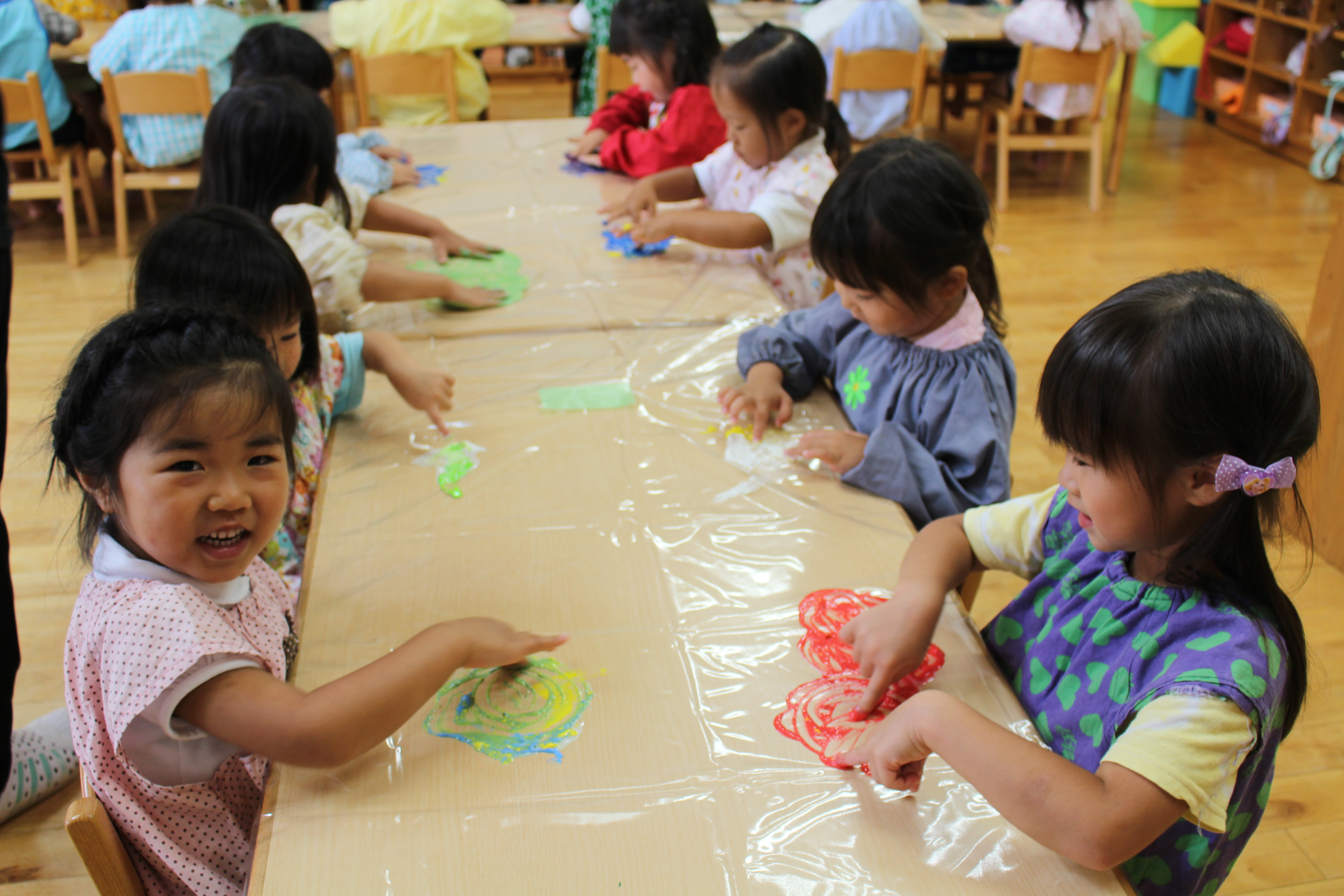 フィンガーペインティング★年少