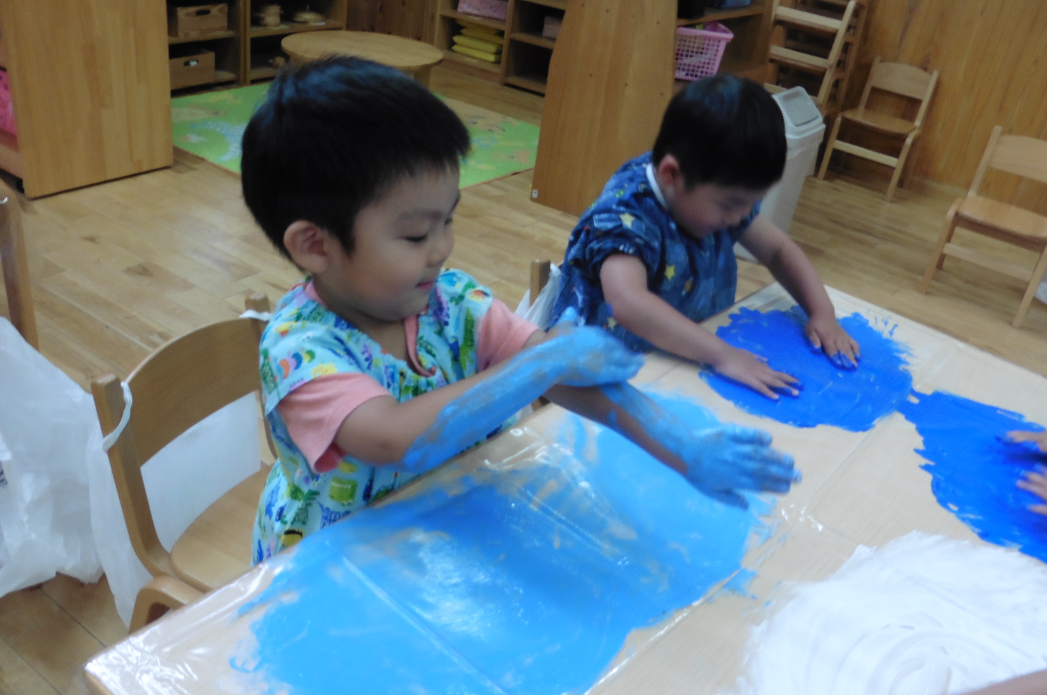 フィンガーペインティング★年少:画像4