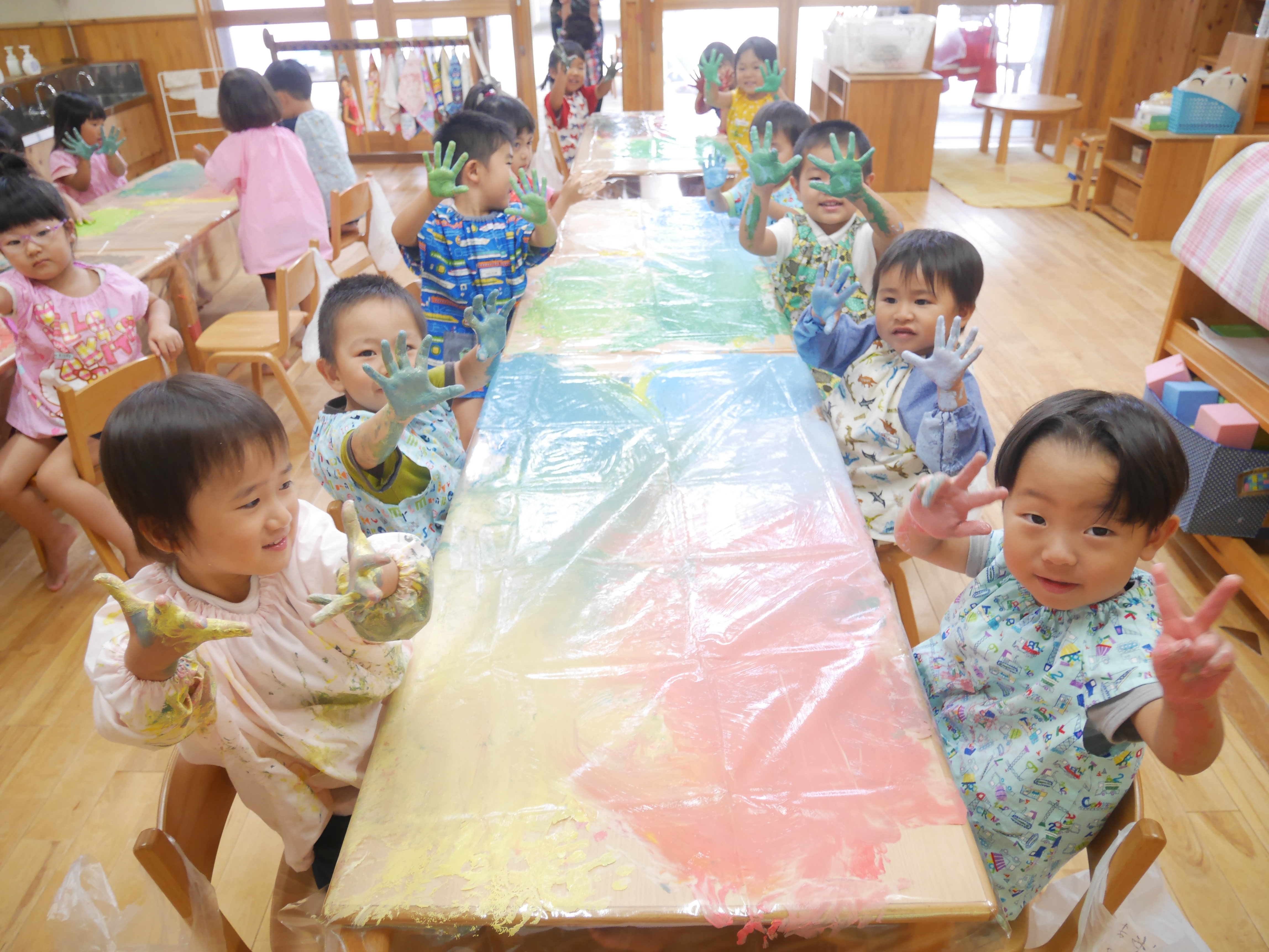 フィンガーペインティング★年少:画像3