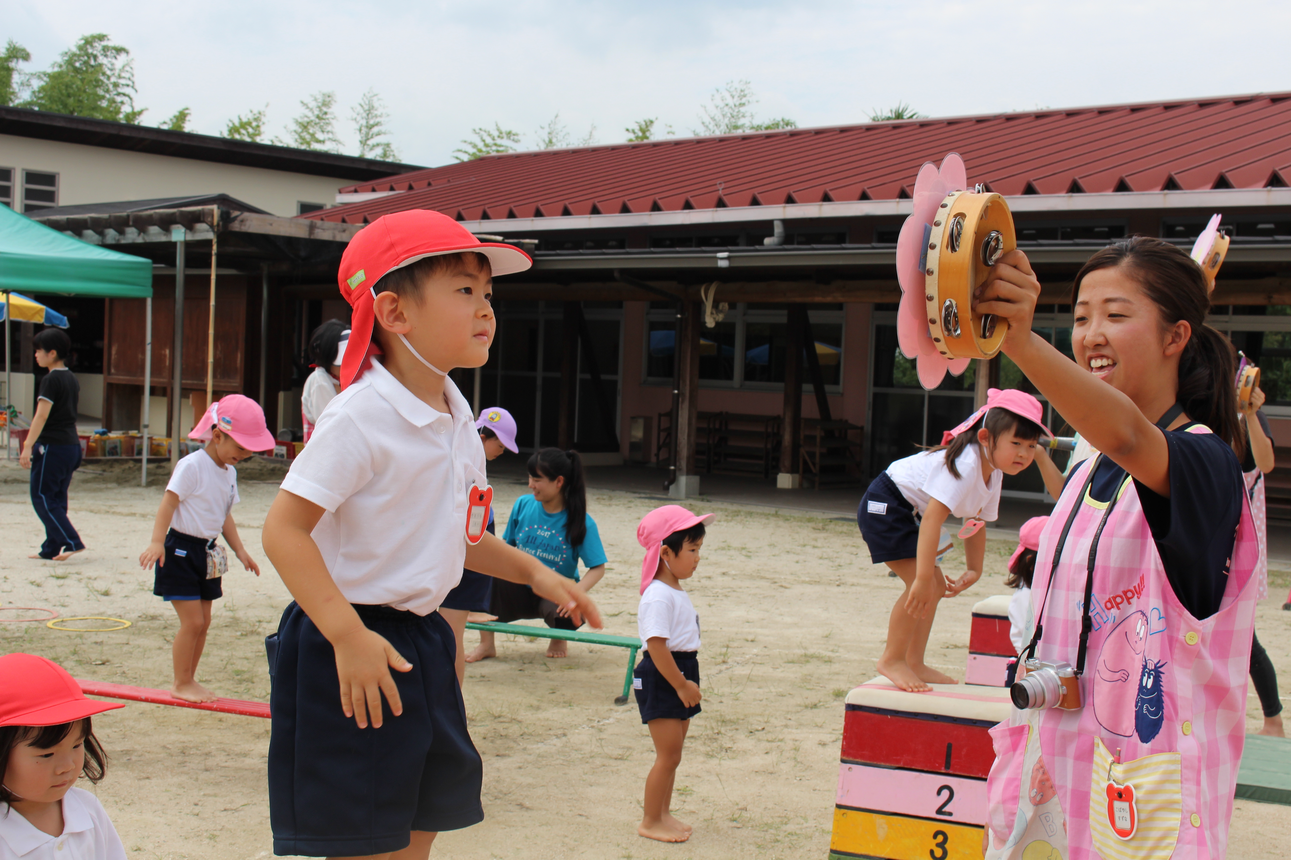 運動会の練習をしたよ♪年少