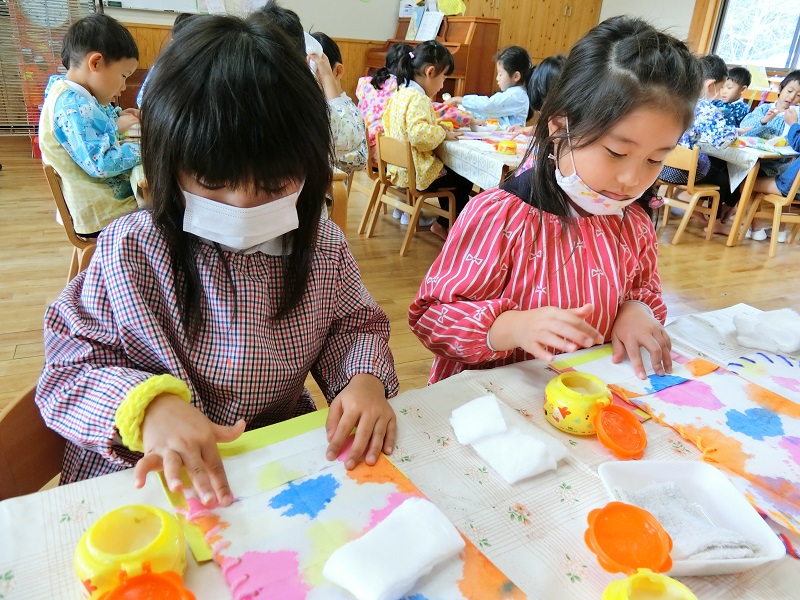 ★年長★　クリスマスブーツ製作③