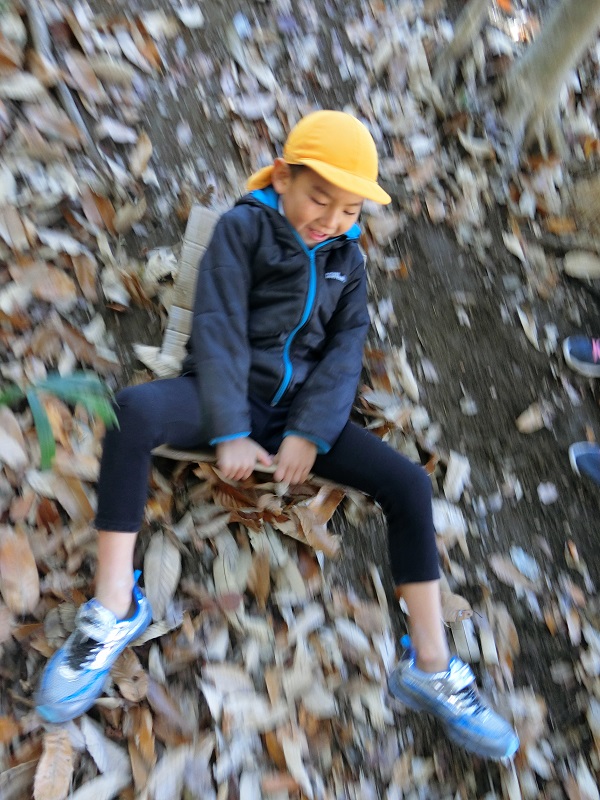 ★年長★　落ち葉滑りをしたよ！:画像２