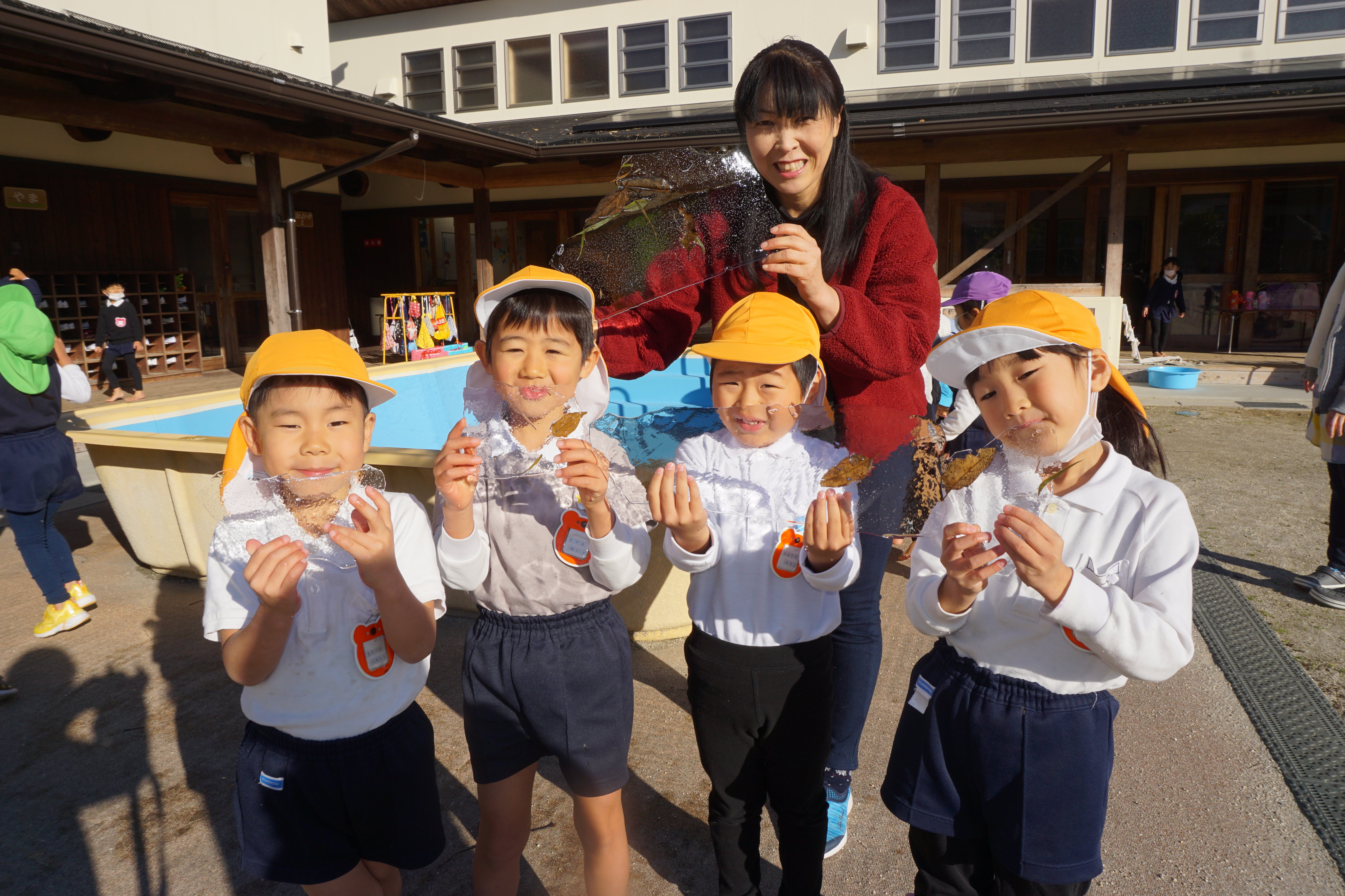 幼稚園に冬がやってきたよ！