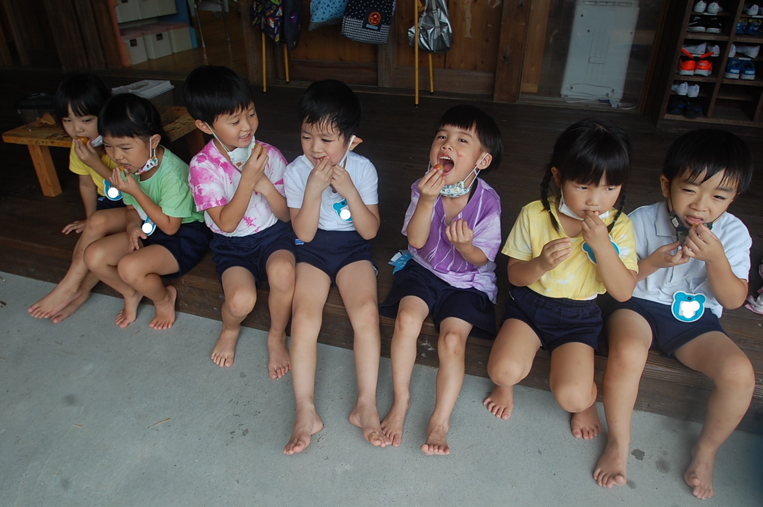 ☆そらぐみ☆　収穫したトマトを食べました！:画像５