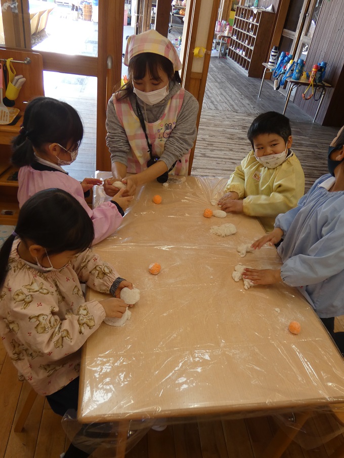 鏡餅を作りました(*^▽^*)♫:画像４