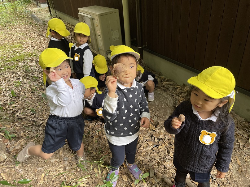 しいたけを採りました♡年少♡:画像3