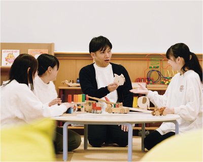 岡崎女子大学の授業の様子